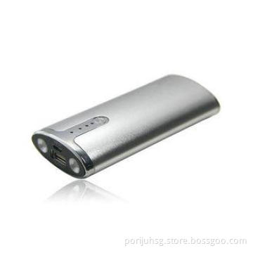 5600MAH Silver Portable Emergency Power Bank Charger For Ph